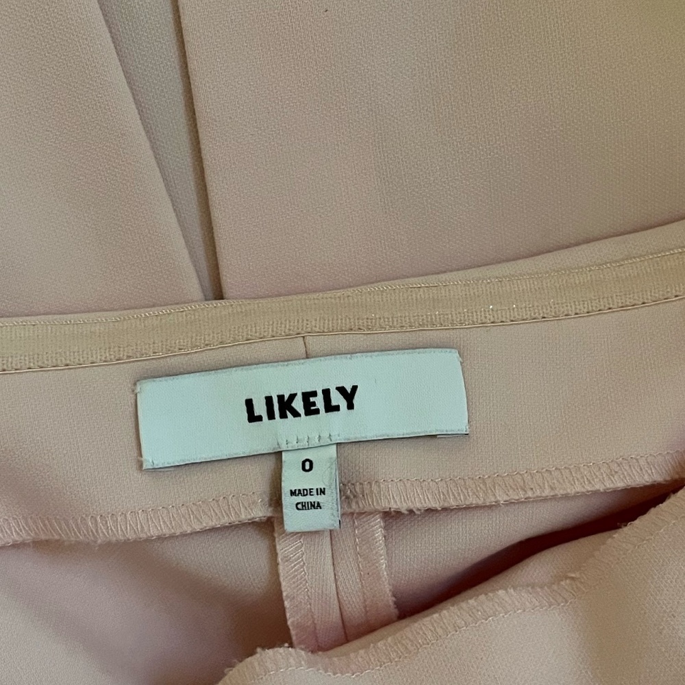 LIKELY | Driggs Strapless Wedding Date Night Midi Dress in Rose Shadow | Size 0 - Picture 8 of 10